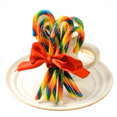 Rainbow Candy Cane tutti frutti 